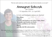 eine Anzeige
